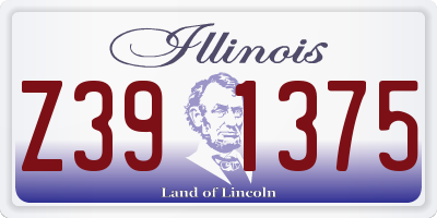 IL license plate Z391375