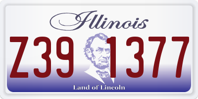 IL license plate Z391377