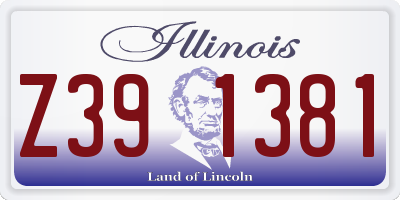 IL license plate Z391381