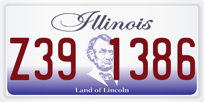 IL license plate Z391386