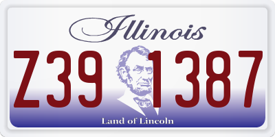 IL license plate Z391387