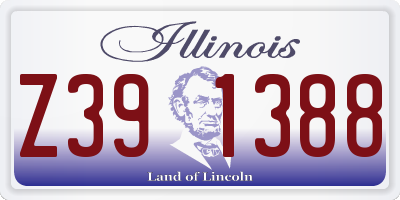 IL license plate Z391388