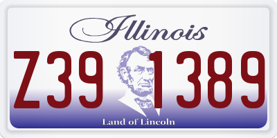 IL license plate Z391389