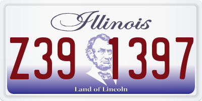 IL license plate Z391397