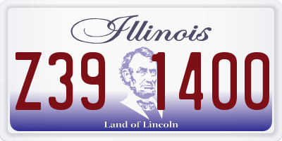 IL license plate Z391400