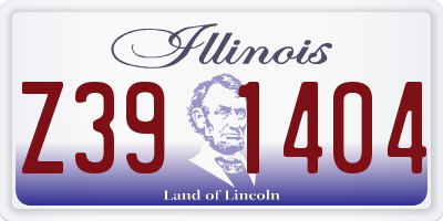 IL license plate Z391404