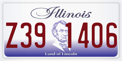 IL license plate Z391406