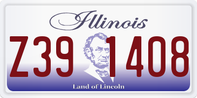 IL license plate Z391408