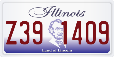 IL license plate Z391409
