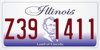 IL license plate Z391411