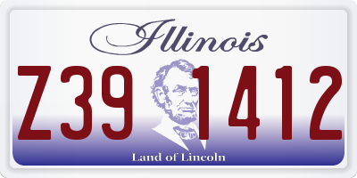 IL license plate Z391412