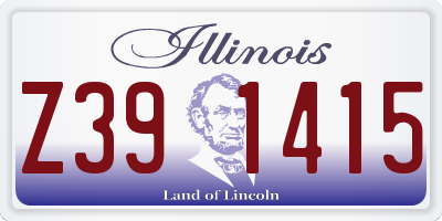 IL license plate Z391415