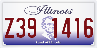 IL license plate Z391416