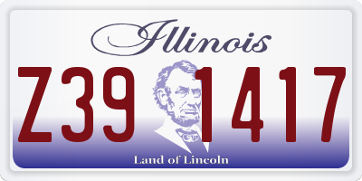 IL license plate Z391417