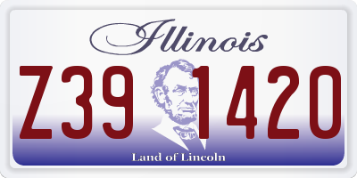 IL license plate Z391420