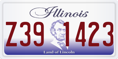 IL license plate Z391423