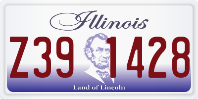 IL license plate Z391428