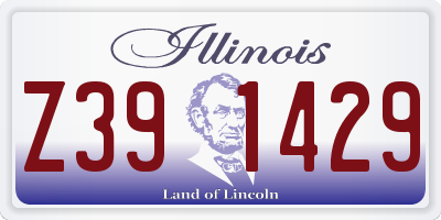 IL license plate Z391429