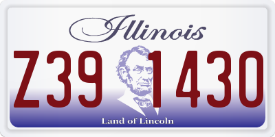 IL license plate Z391430