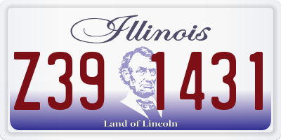 IL license plate Z391431