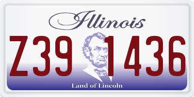 IL license plate Z391436