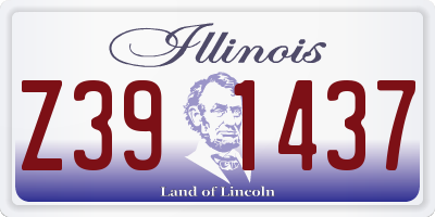 IL license plate Z391437