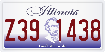 IL license plate Z391438