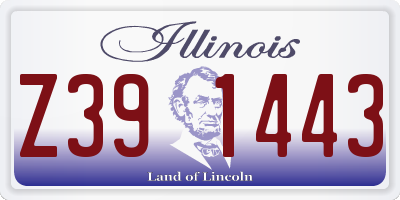 IL license plate Z391443