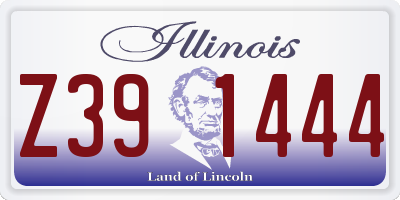 IL license plate Z391444