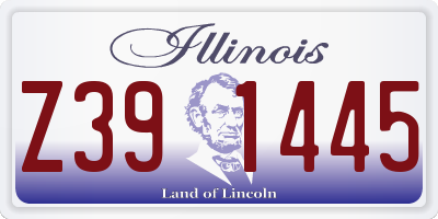 IL license plate Z391445