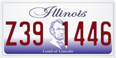 IL license plate Z391446