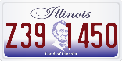 IL license plate Z391450