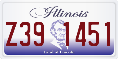 IL license plate Z391451