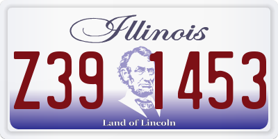 IL license plate Z391453