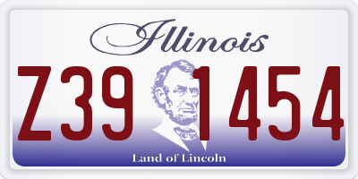 IL license plate Z391454