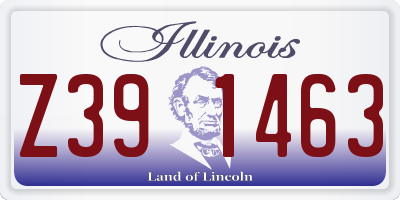 IL license plate Z391463