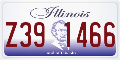 IL license plate Z391466