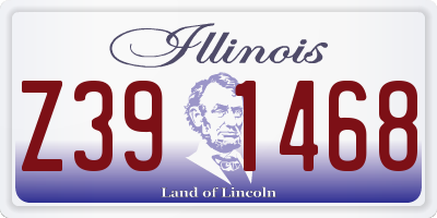 IL license plate Z391468