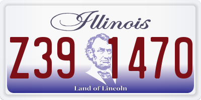 IL license plate Z391470