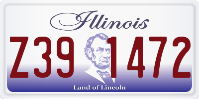 IL license plate Z391472