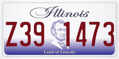 IL license plate Z391473