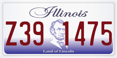 IL license plate Z391475