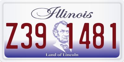 IL license plate Z391481