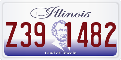 IL license plate Z391482