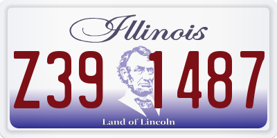 IL license plate Z391487