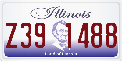 IL license plate Z391488
