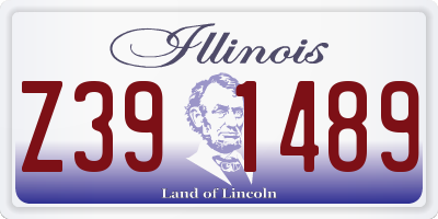 IL license plate Z391489