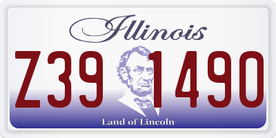 IL license plate Z391490