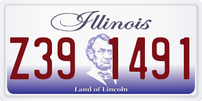 IL license plate Z391491