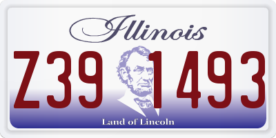 IL license plate Z391493
